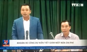 Khoán kinh phí xe công sẽ tiết giảm một nửa chi phí