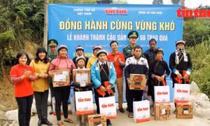Báo Tin tức xây cầu dân sinh tại xã đặc biệt khó khăn Hà Giang