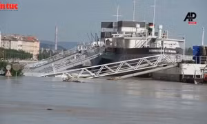 Hungary: Nước sông Danube dâng cao nhất 10 năm, tràn vào thủ đô Budapest