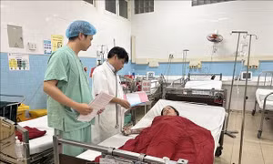 5 người bị bỏng điện khi dựng cây nêu