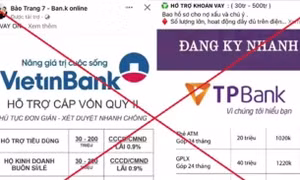 Cảnh báo mạo danh ngân hàng cho vay trực tuyến lãi suất thấp