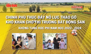 Tin tức TV: Chính phủ nỗ lực tháo gỡ khó khăn cho thị trường BĐS; Xuất khẩu gạo trước cơ hội lớn