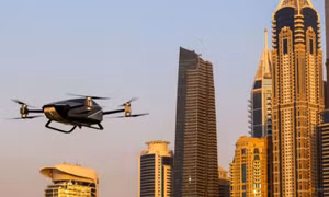 Ô tô bay 2 chỗ của Trung Quốc thực hiện chuyến bay đầu tiên ở Dubai