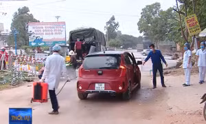 Xã Sơn Lôi trước ngày gỡ bỏ lệnh cách ly