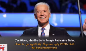 Chân dung tân chủ nhân Nhà Trắng Joe Biden