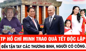 TP Hồ Chí Minh trao quà Tết Độc lập đến tận tay các thương binh, người có công