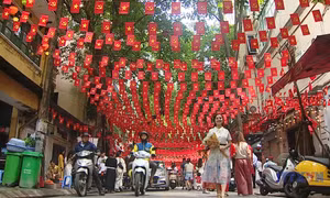 Check-in những phố cờ Hà Nội