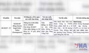 Bộ Y tế truy tìm nguồn gốc thuốc giả NEXIUM® 40mg 