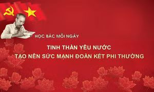 Học Bác mỗi ngày: Tinh thần yêu nước tạo nên sức mạnh đoàn kết phi thường