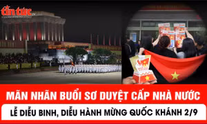 Mãn nhãn buổi sơ duyệt cấp Nhà nước Lễ diễu binh, diễu hành mừng Quốc khánh 2/9