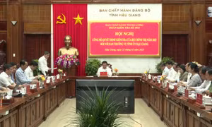Công bố quyết định kiểm tra tại Hậu Giang