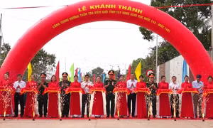 Tây Ninh khánh thành đường tuần tra bảo vệ biên giới