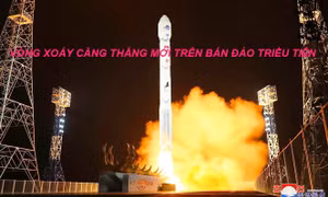 Triều Tiên phóng vệ tinh trinh sát quân sự. Ảnh: Yonhap/TTXVN