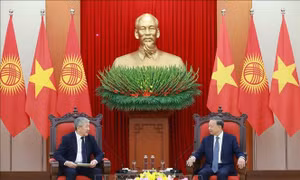 Tổng Bí thư Tô Lâm tiếp Thủ tướng Cộng hòa Kyrgyzstan