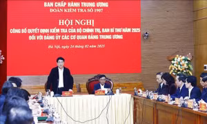 Hội nghị triển khai quyết định kiểm tra tại Đảng uỷ các cơ quan Đảng Trung ương