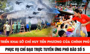 Triển khai Sở Chỉ huy tiền phương của Chính phủ phục vụ chỉ đạo trực tuyến ứng phó bão số 5