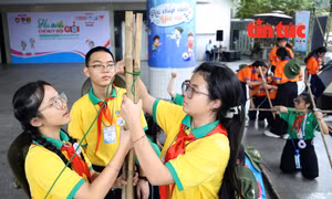 150 đội viên tiêu biểu tham gia Hội thi Chỉ huy Đội giỏi