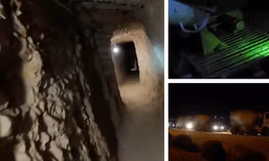 Quân đội Israel đổ bê tông phong kín đường hầm dài 250m của Lezbollah ở Liban