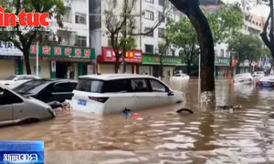 Trung Quốc: Lũ lụt và lở đất hoành hoành ở tỉnh Quảng Tây
