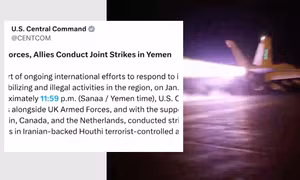 Mỹ, Anh tấn công dồn dập 8 mục tiêu của Houthi ở Yemen trong đêm