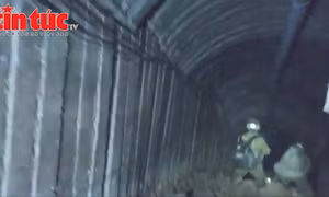 Cận cảnh đường hầm lớn nhất Dải Gaza của Hamas vừa được quân đội Israel phát hiện