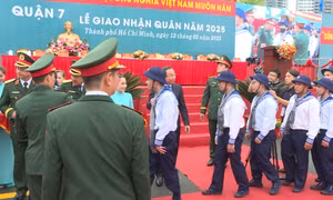 Hơn 4.900 thanh niên TP Hồ Chí Minh lên đường nhập ngũ