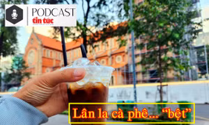 Lân la cà phê "bệt" ở TP Hồ Chí Minh