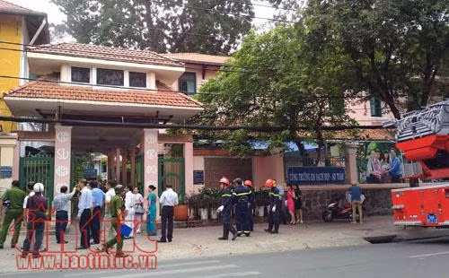 Cháy tại trường Lê Quý Đôn, hàng trăm học sinh được di tản ảnh 1