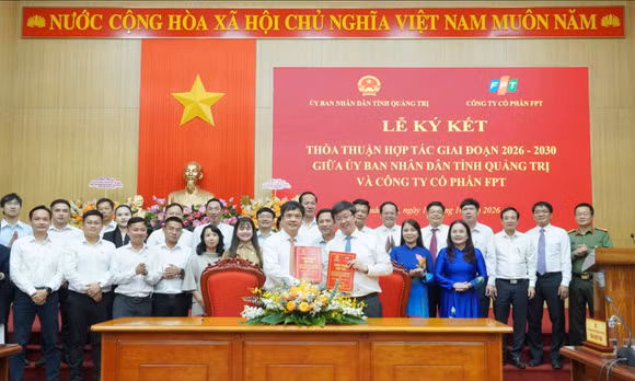 lễ ký kết hợp tác với doanh nghiệp công nghệ số chuyển đổi số tại quảng trị