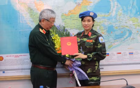 Nữ quân nhân Việt Nam đầu tiên tham gia lực lượng gìn giữ hòa bình LHQ ảnh 1
