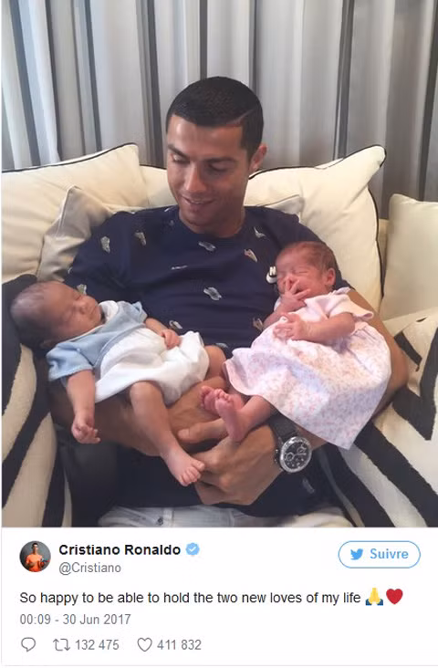 Ronaldo đã chi 200.000 euro nhờ đẻ thuê cặp song sinh một trai, một gái? ảnh 1