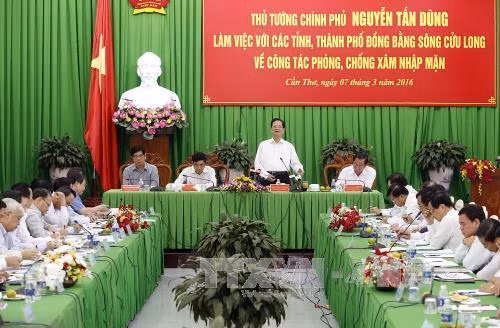 Thủ tướng chỉ đạo xử lý khắc phục hạn hán, xâm nhập mặn ảnh 1